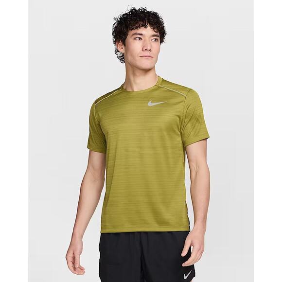 Nike Men's Size XL Green Miler Dri-Fit Short Sleeve Athletic Gym Running Tee - Picture 1 of 7